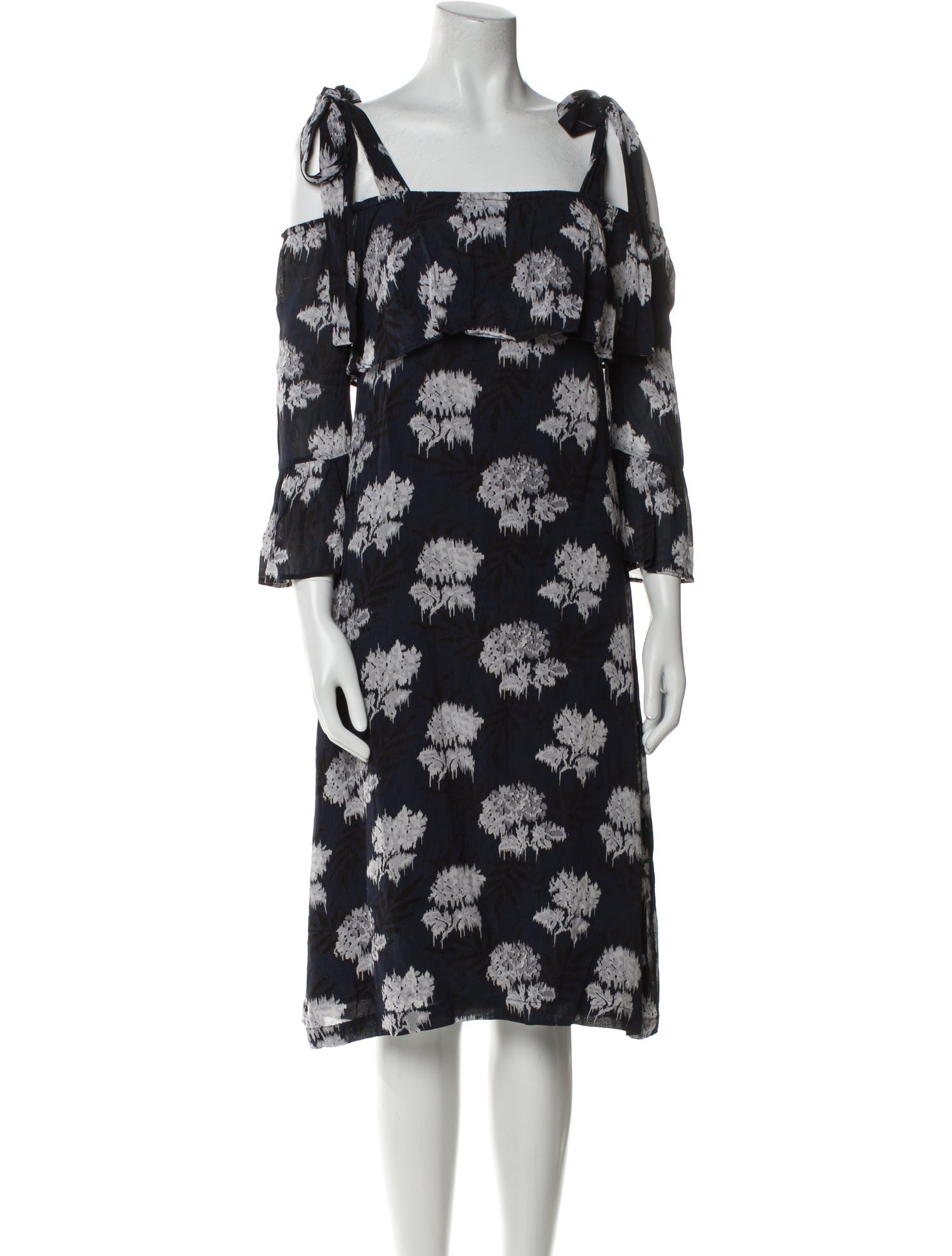 Ganni Floral Print Mini Dress