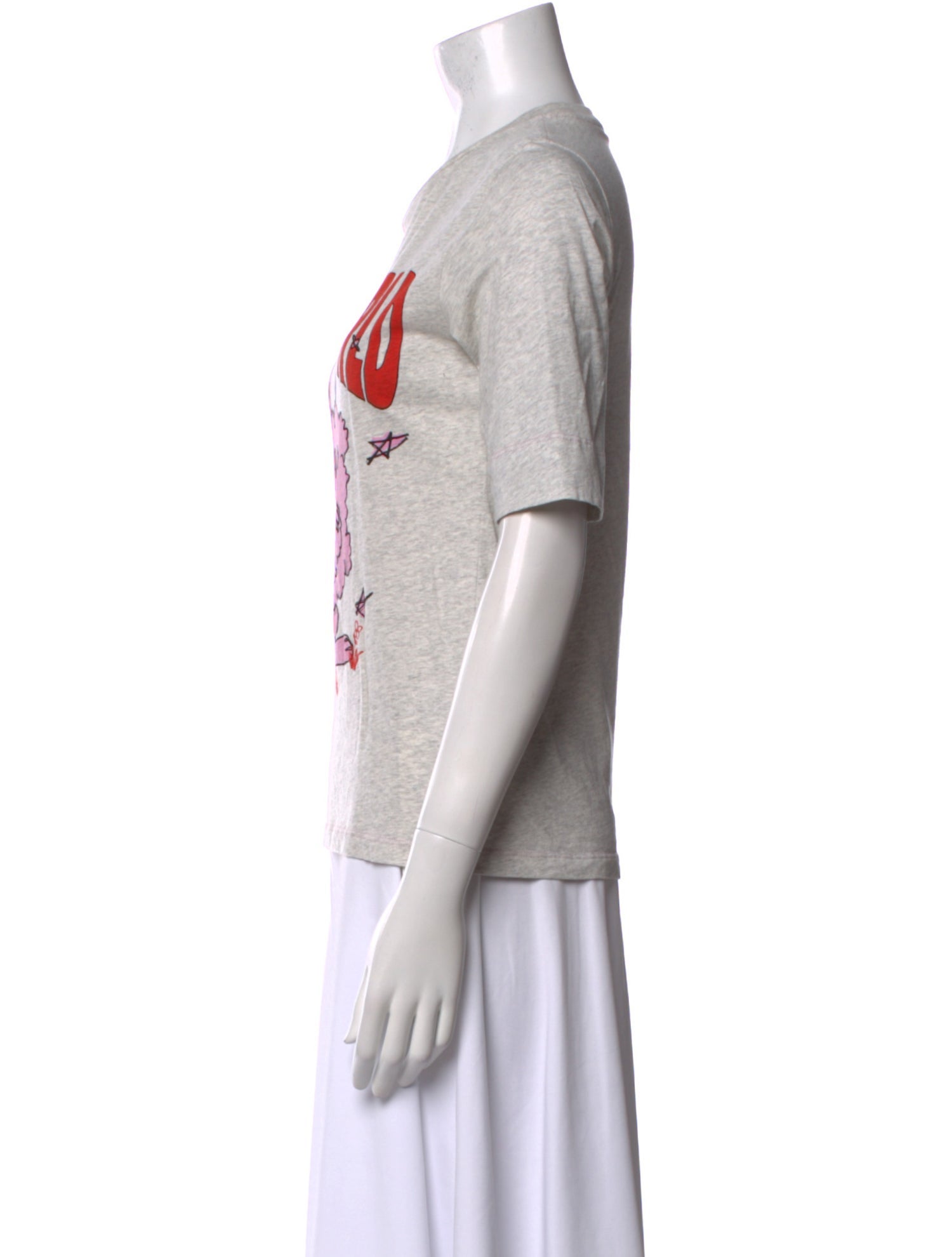 Ganni Graphic Print Crew Neck T-Shirt