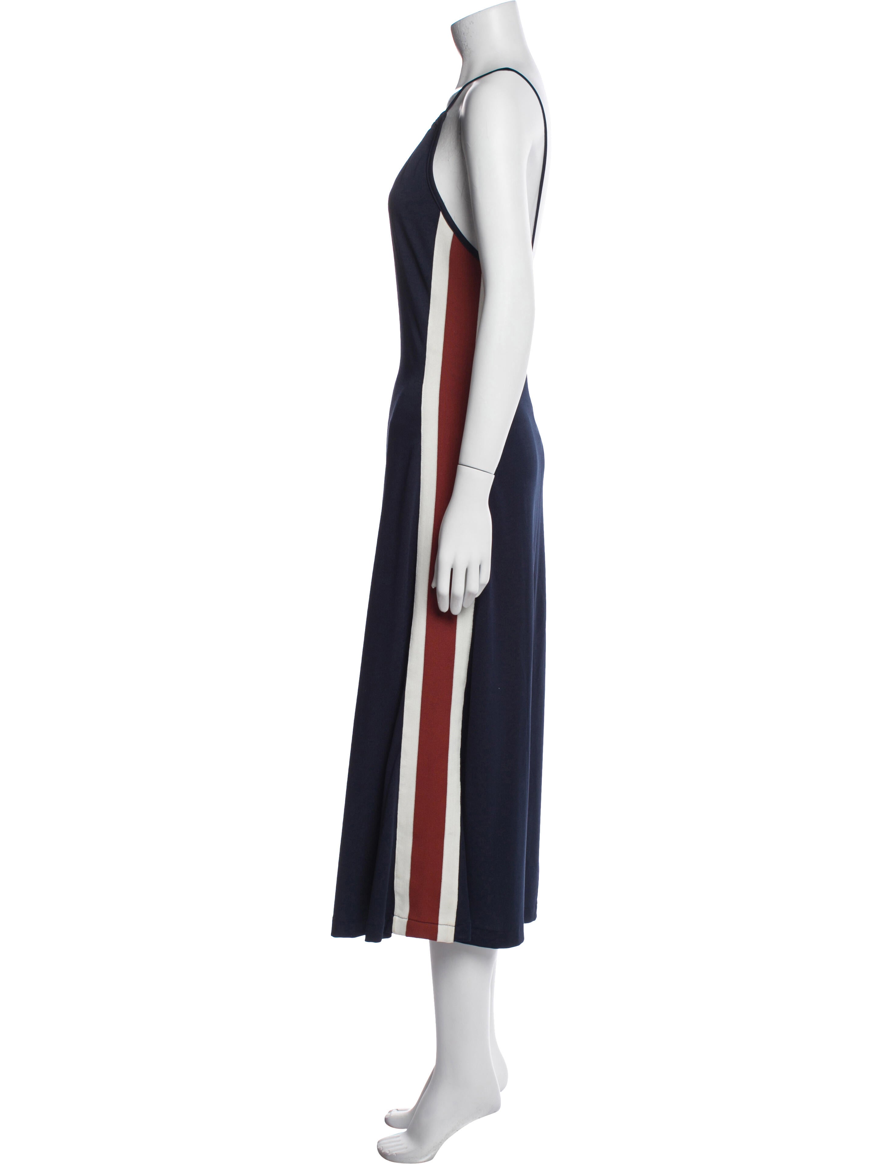 Ganni Scoop Neck Long Dress