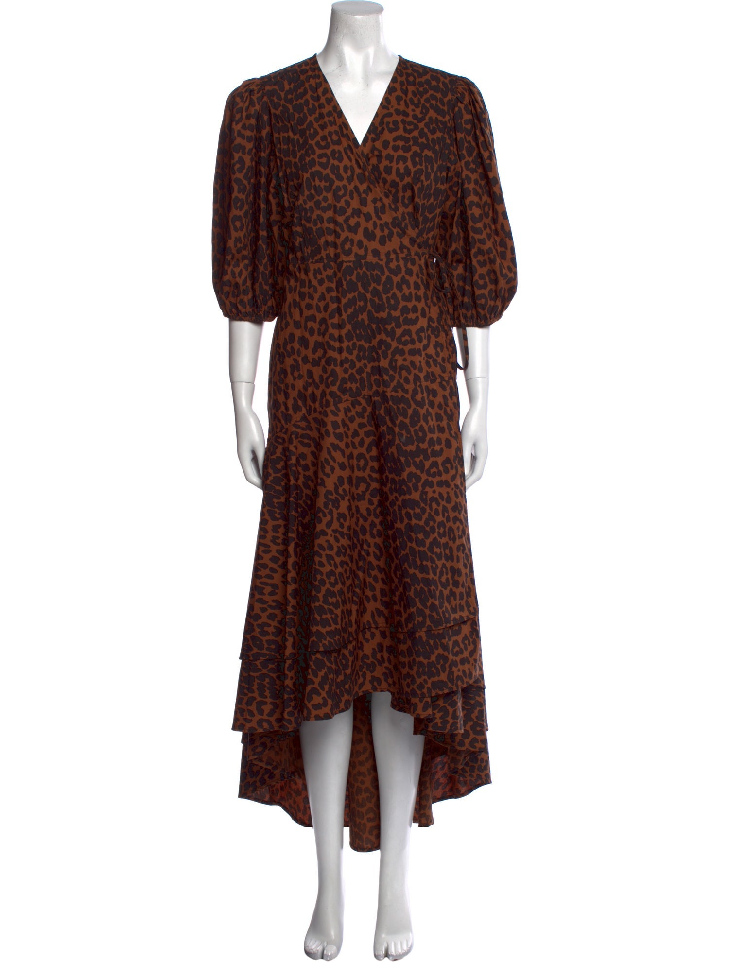 Ganni Animal Print Long Dress