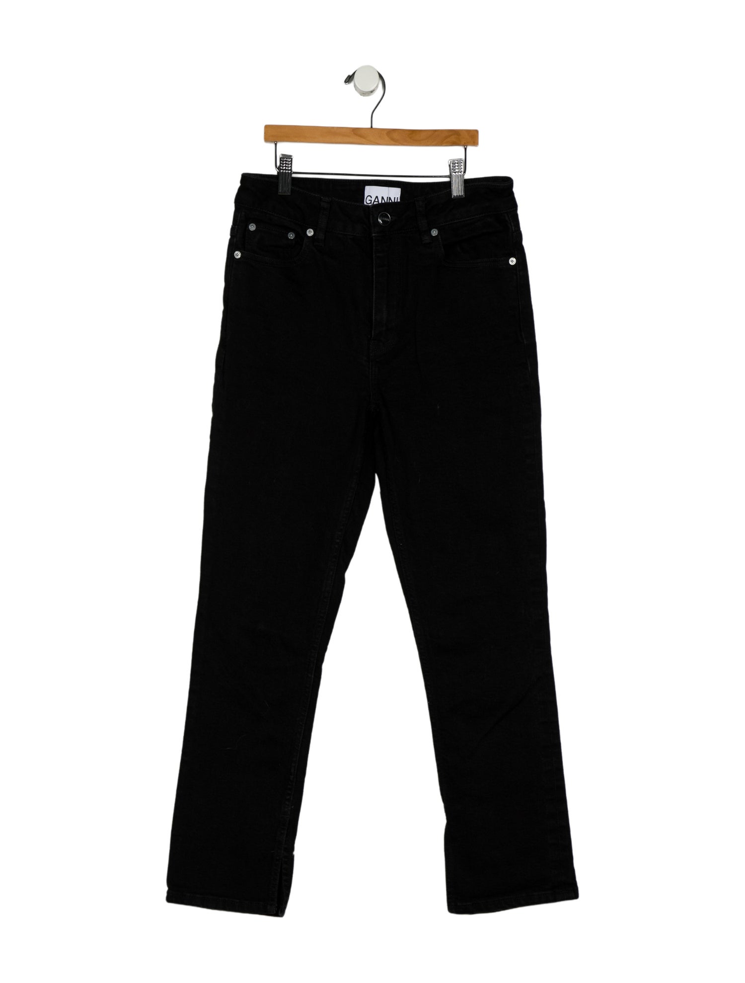 Ganni Mid-Rise Straight Leg Jeans