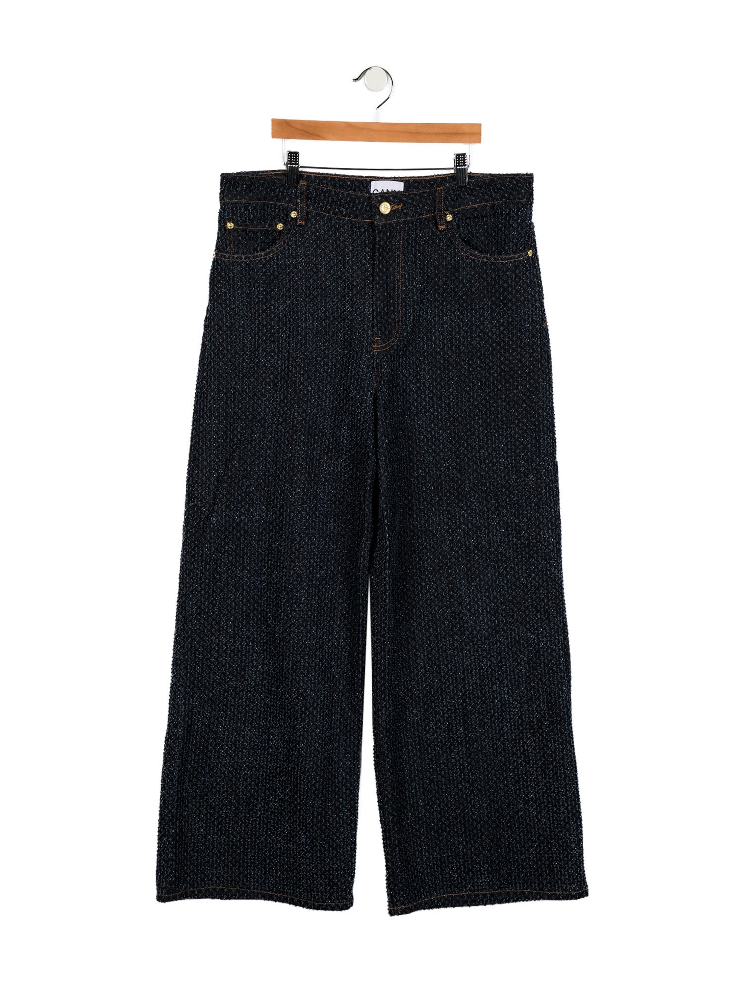 Ganni High-Rise Wide Leg Jeans