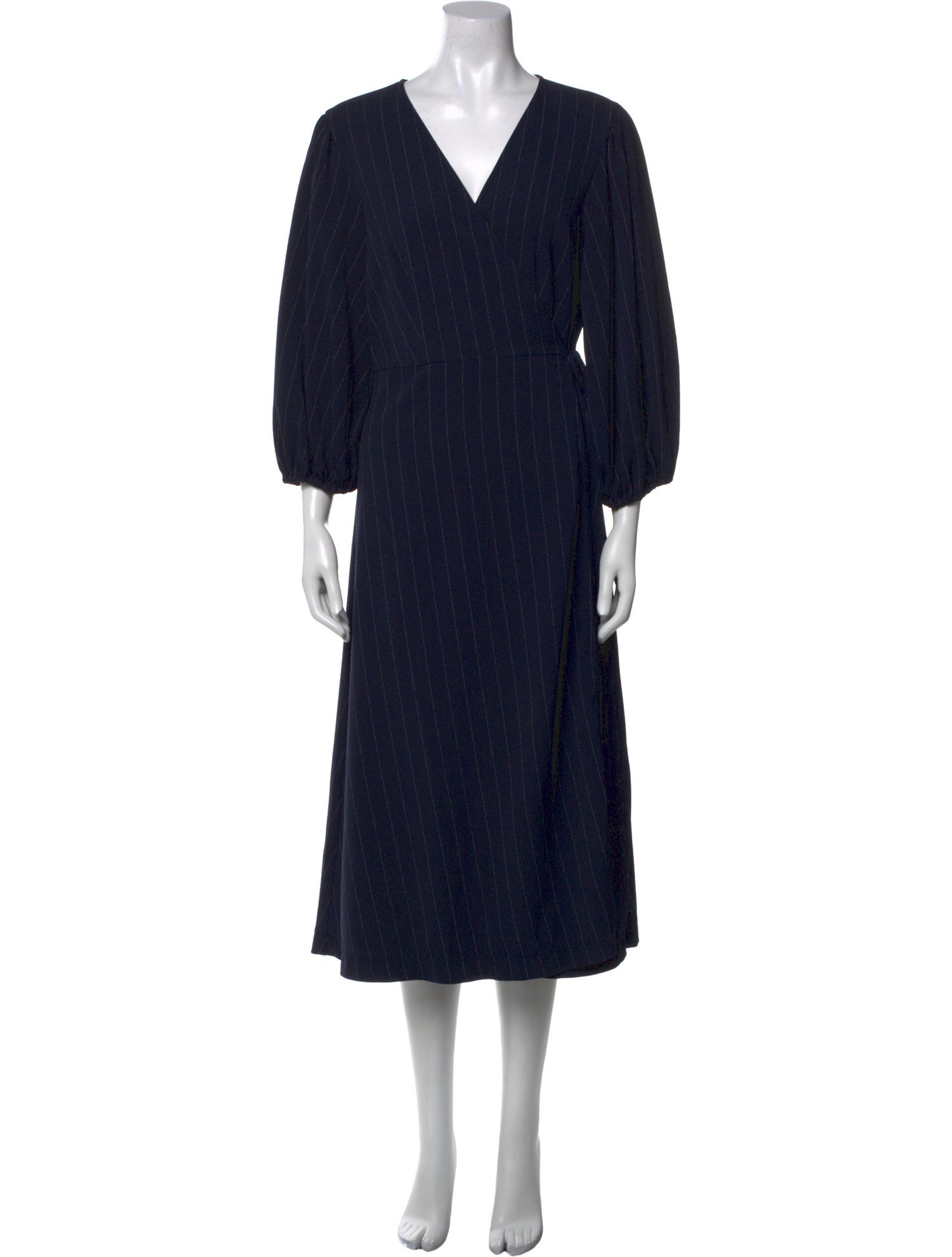 Ganni V-Neck Long Dress