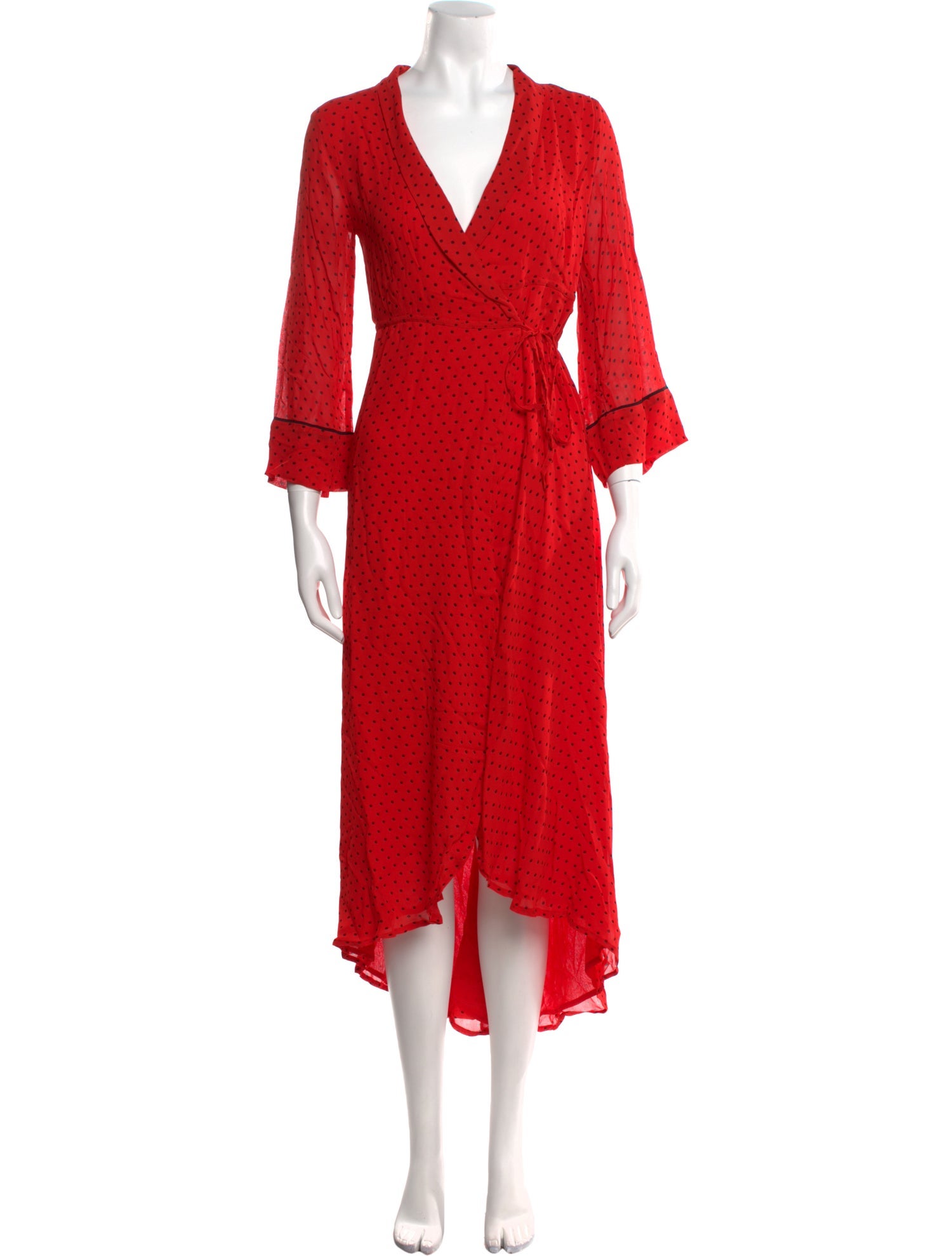 Ganni V-Neck Long Dress w/ Tags