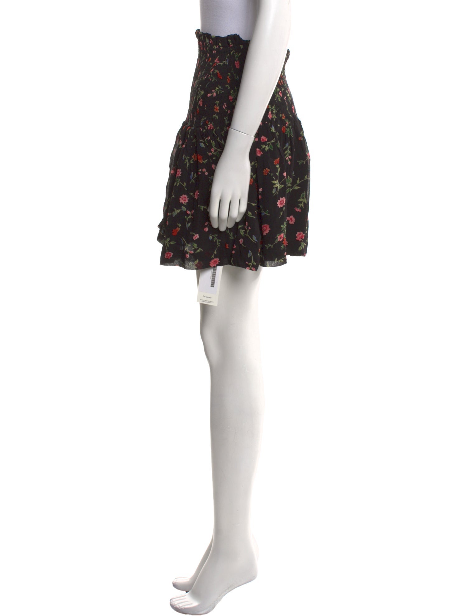 Ganni Floral Print Mini Skirt