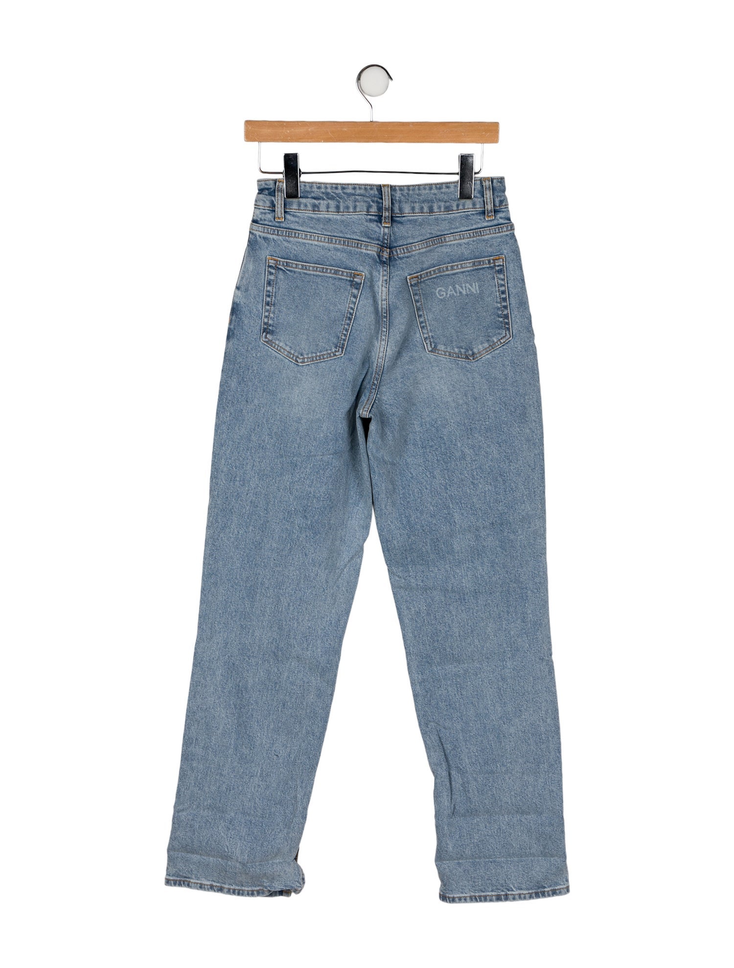 Ganni High-Rise Straight Leg Jeans w/ Tags