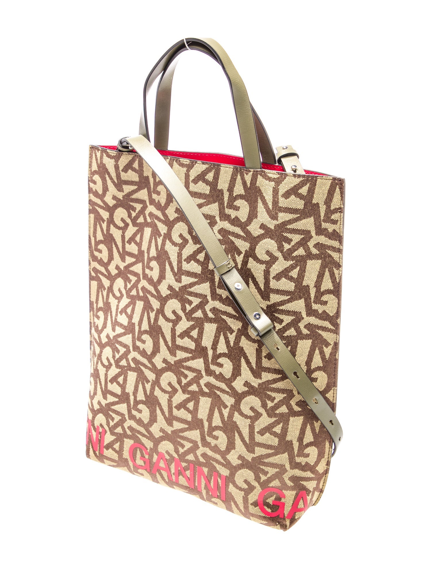 Ganni Canvas Shoulder Bag