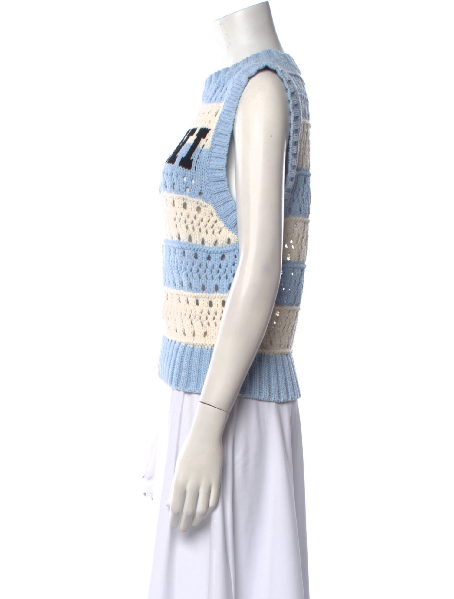 Ganni Merino Wool Striped Sweater