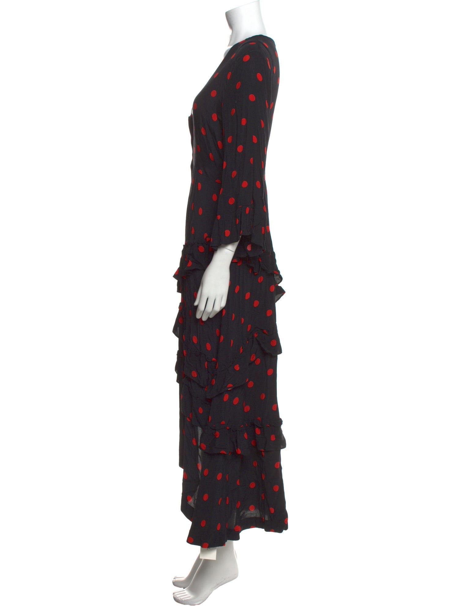 Ganni Floral Print Long Dress