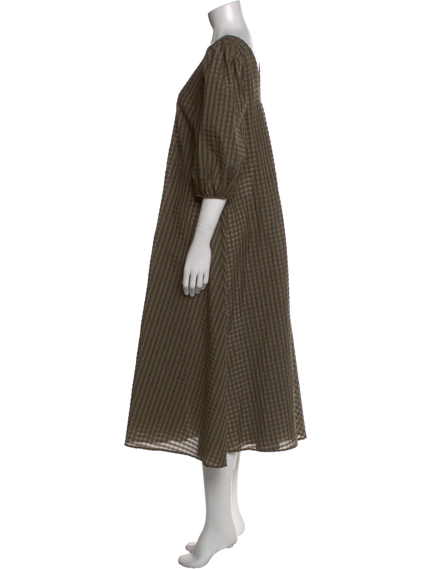 Ganni Striped Long Dress