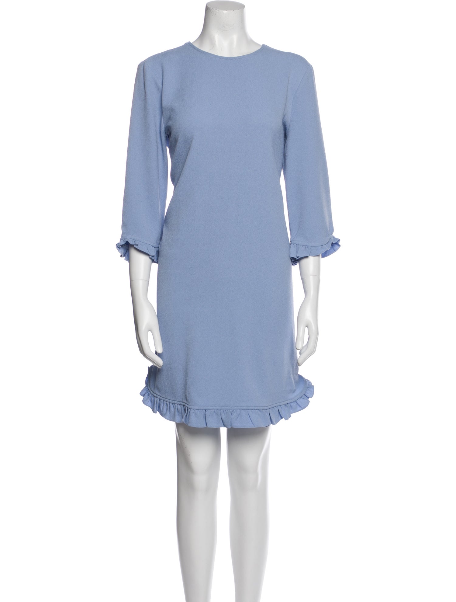 Ganni Crew Neck Midi Length Dress