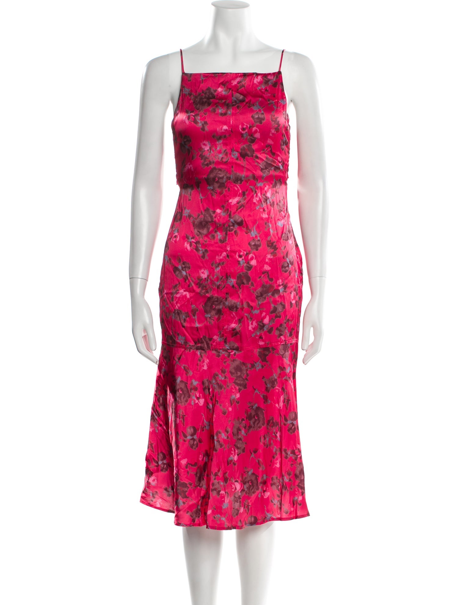 Ganni Floral Print Midi Length Dress w/ Tags