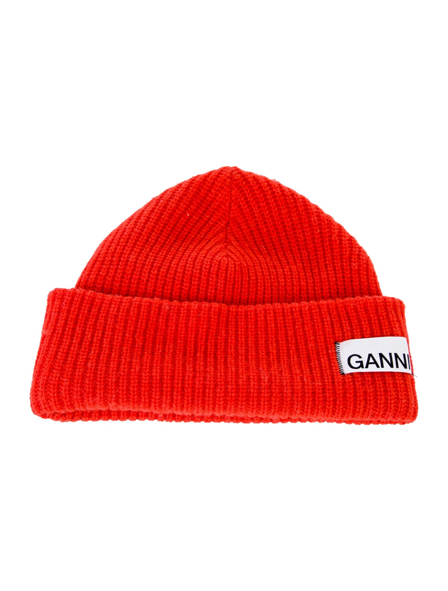 Ganni Lambswool Knit Beanie