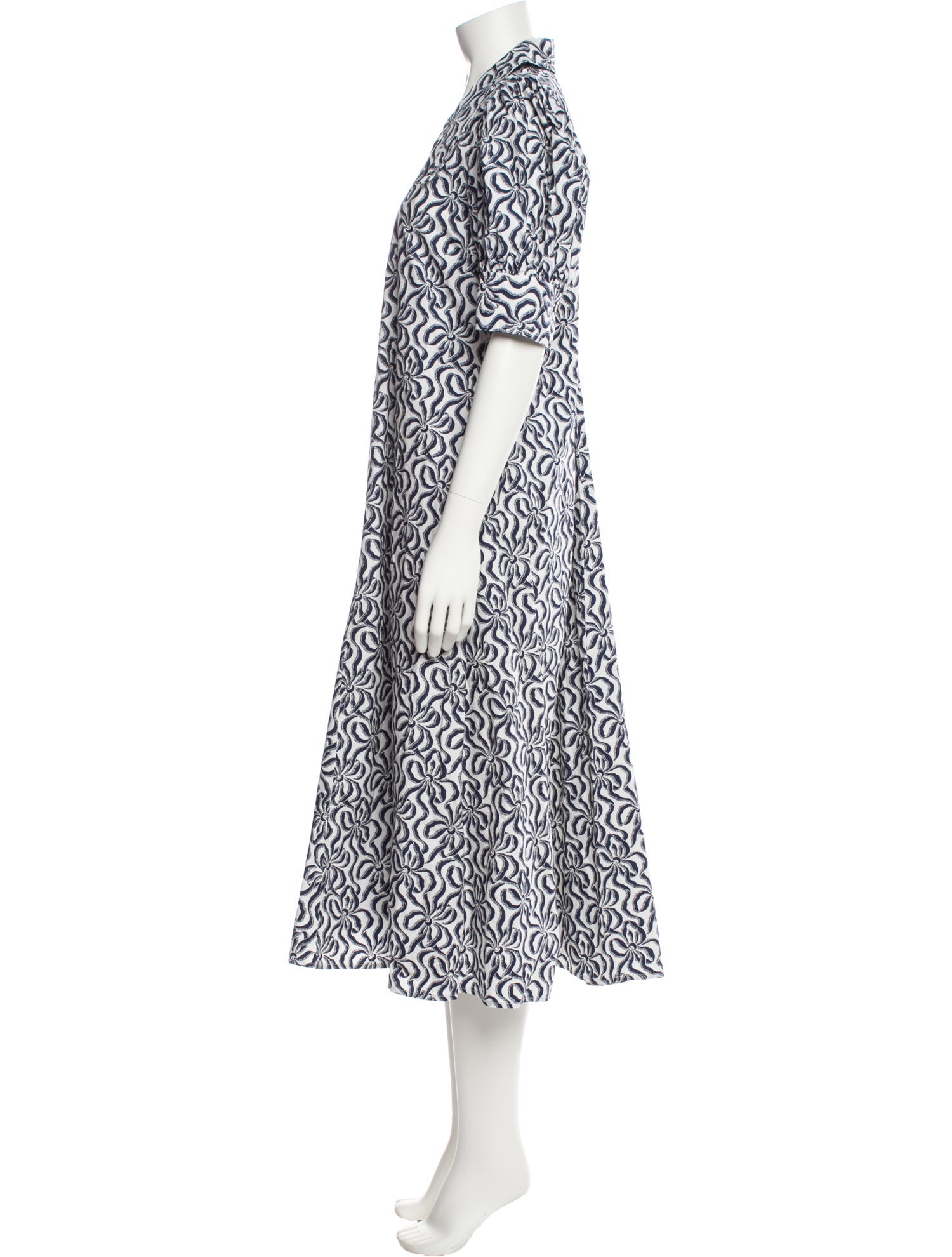 Ganni Printed Midi Length Dress