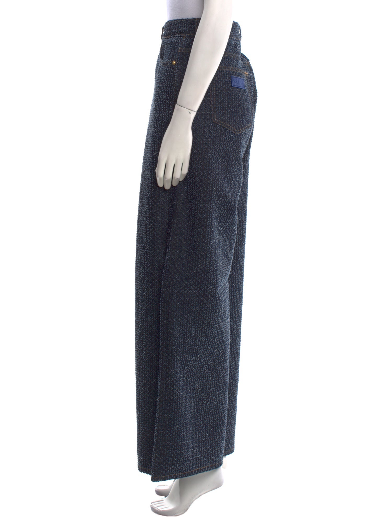 Ganni High-Rise Wide Leg Jeans