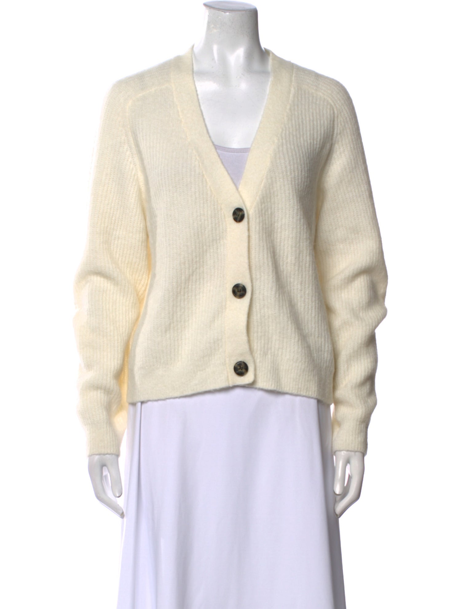 Ganni Baby Alpaca V-Neck Sweater