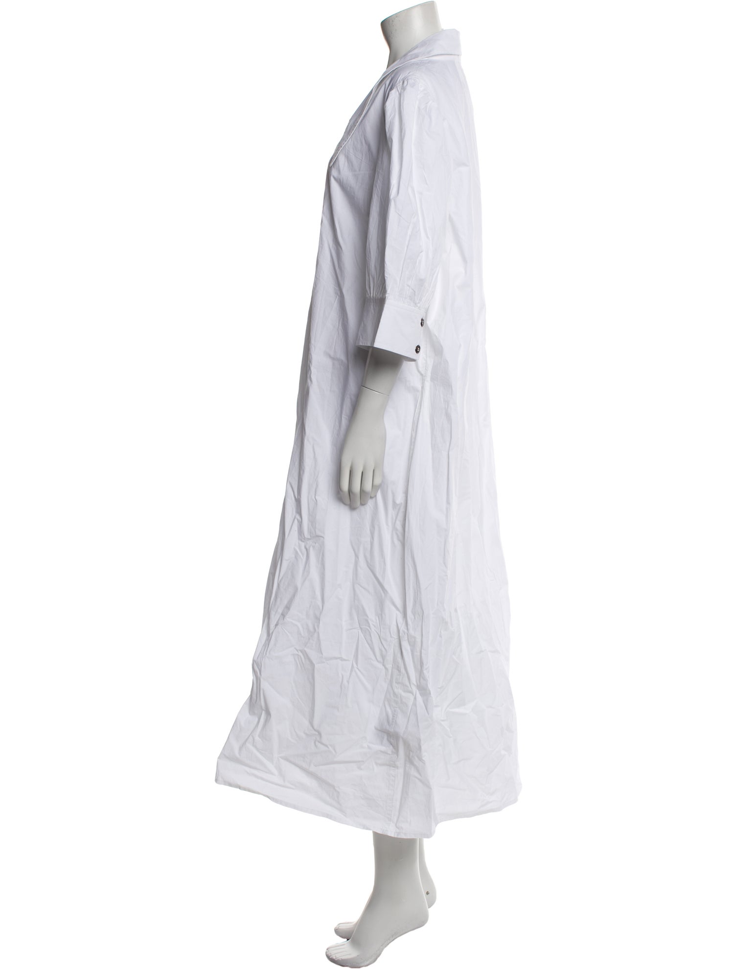 Ganni V-Neck Long Dress