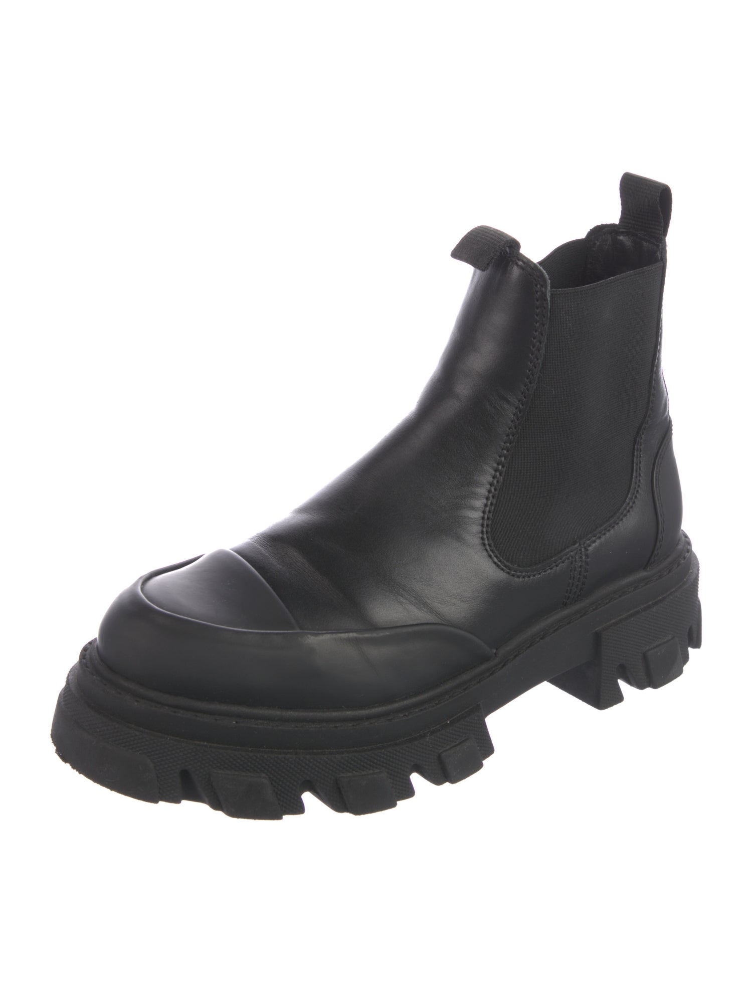 Ganni Leather Chelsea Boots