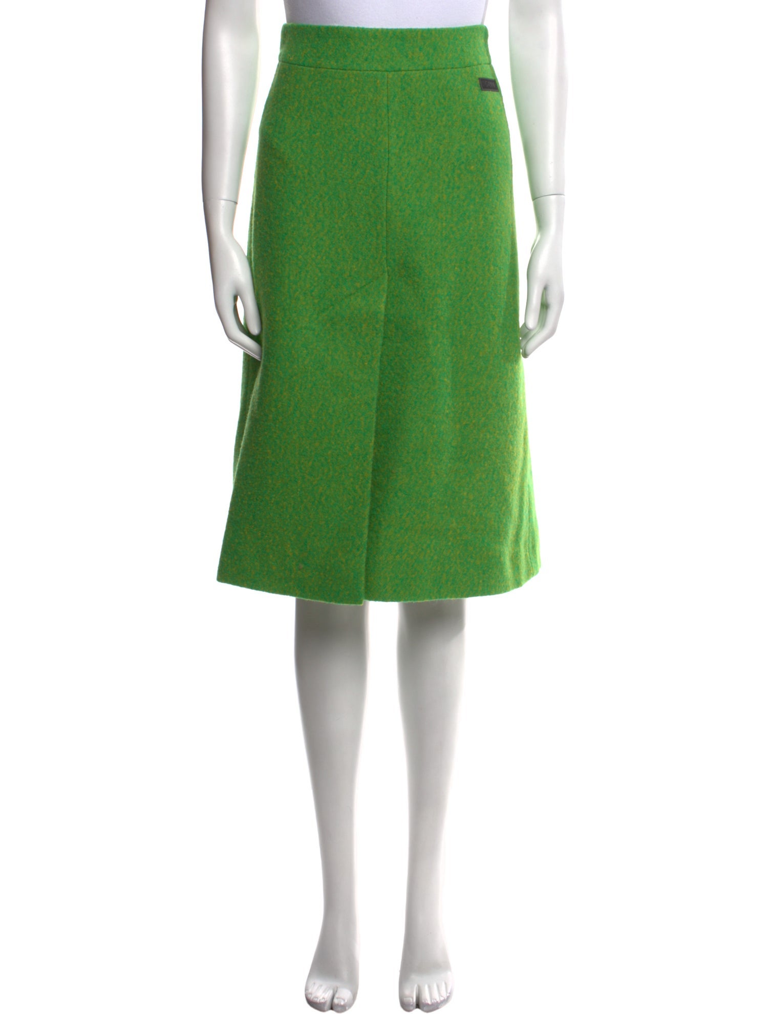 Ganni Virgin Wool Knee-Length Skirt
