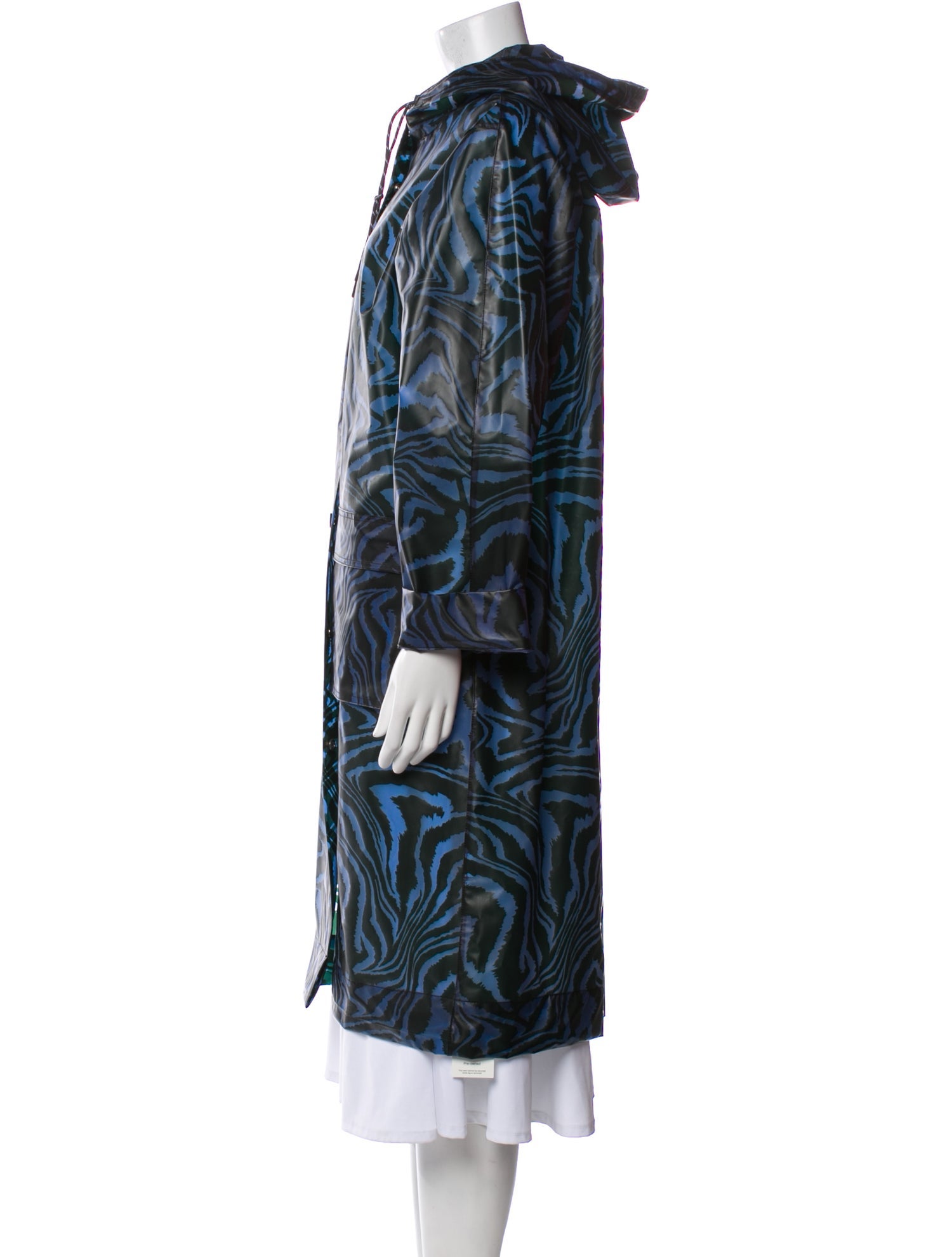 Ganni Printed Faux Fur Coat