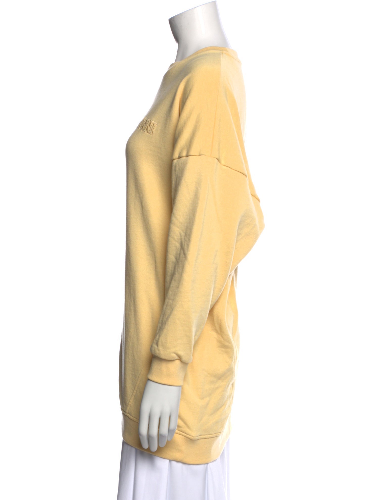 Ganni Crew Neck Long Sleeve Sweatshirt