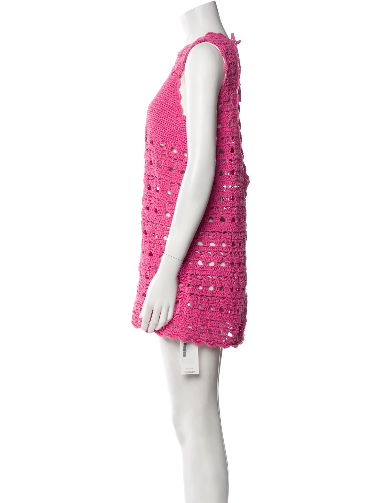 Ganni Crew Neck Mini Dress