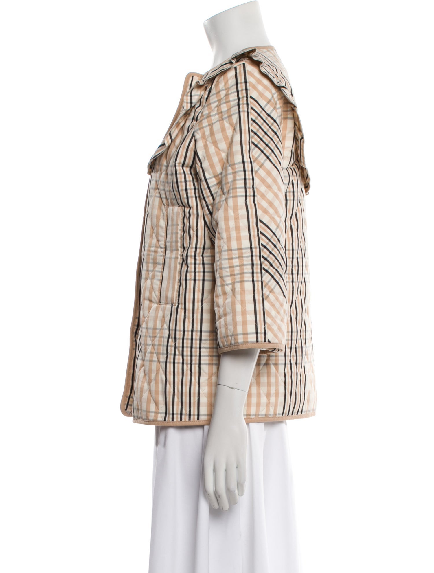 Ganni Plaid Print Jacket