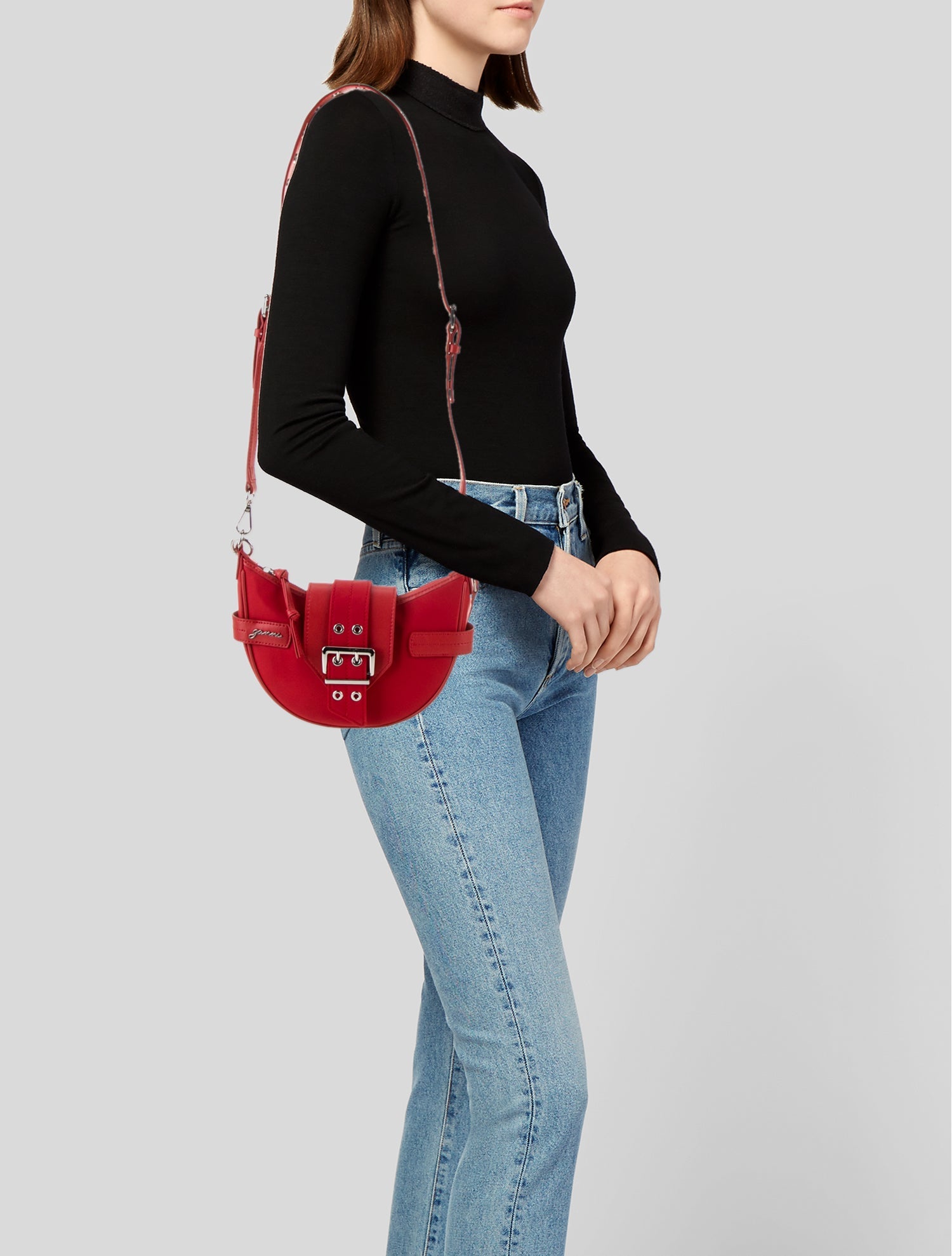 Ganni Leather Shoulder Bag
