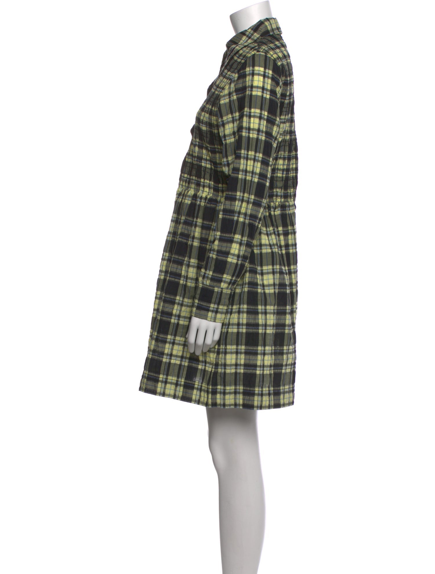 Ganni Plaid Print Mini Dress w/ Tags