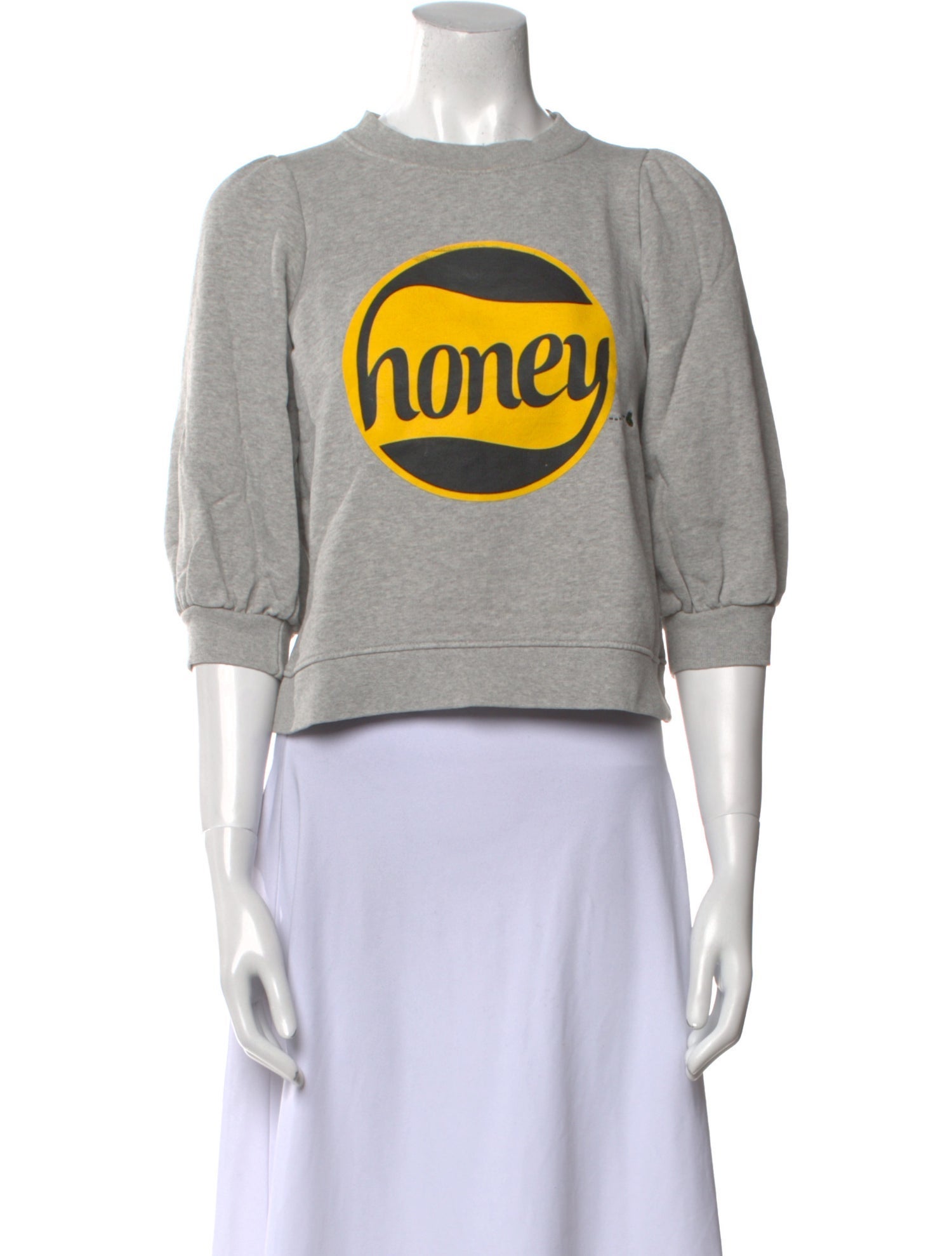 Ganni Graphic Print Crew Neck Sweatshirt