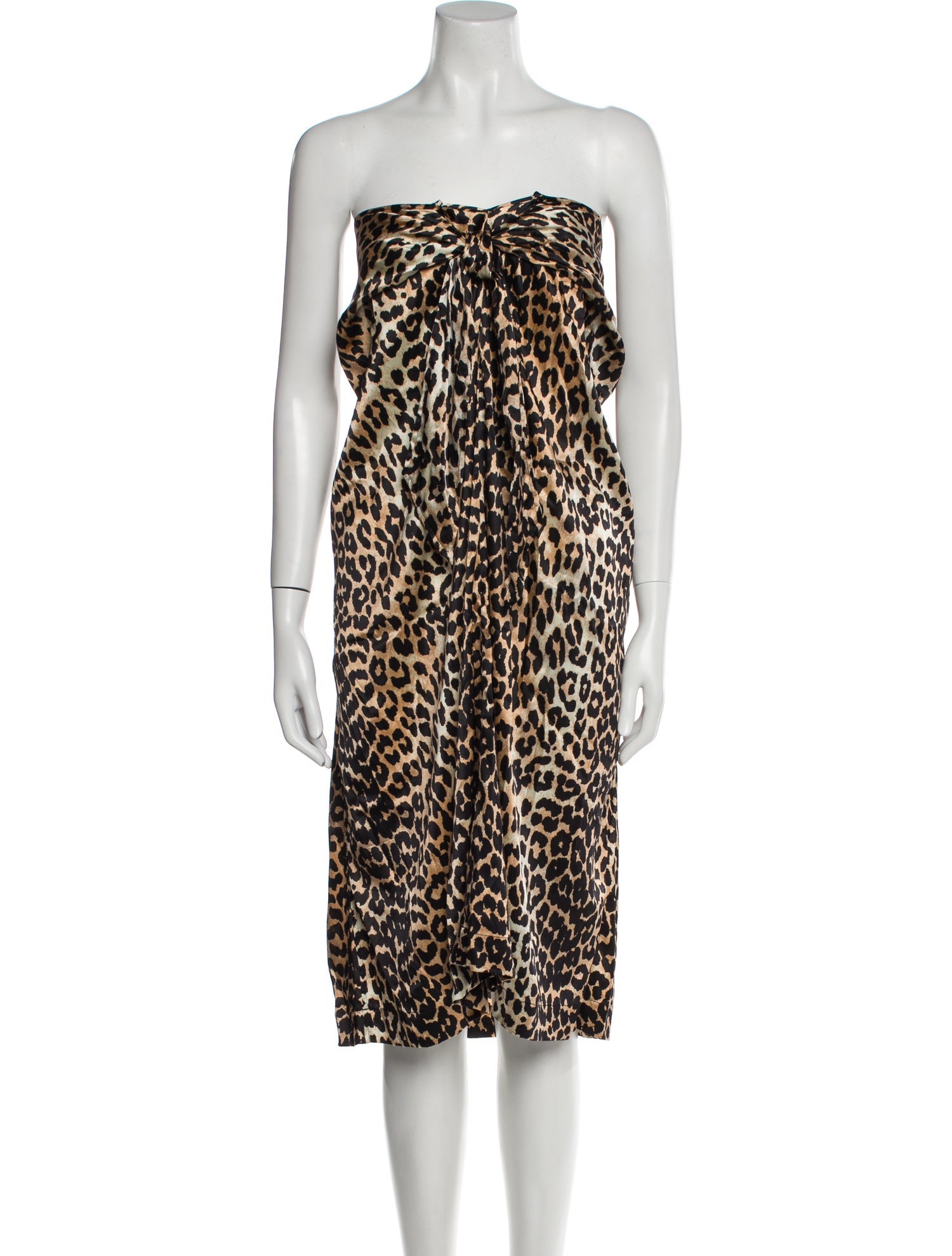 Ganni Silk Midi Length Skirt