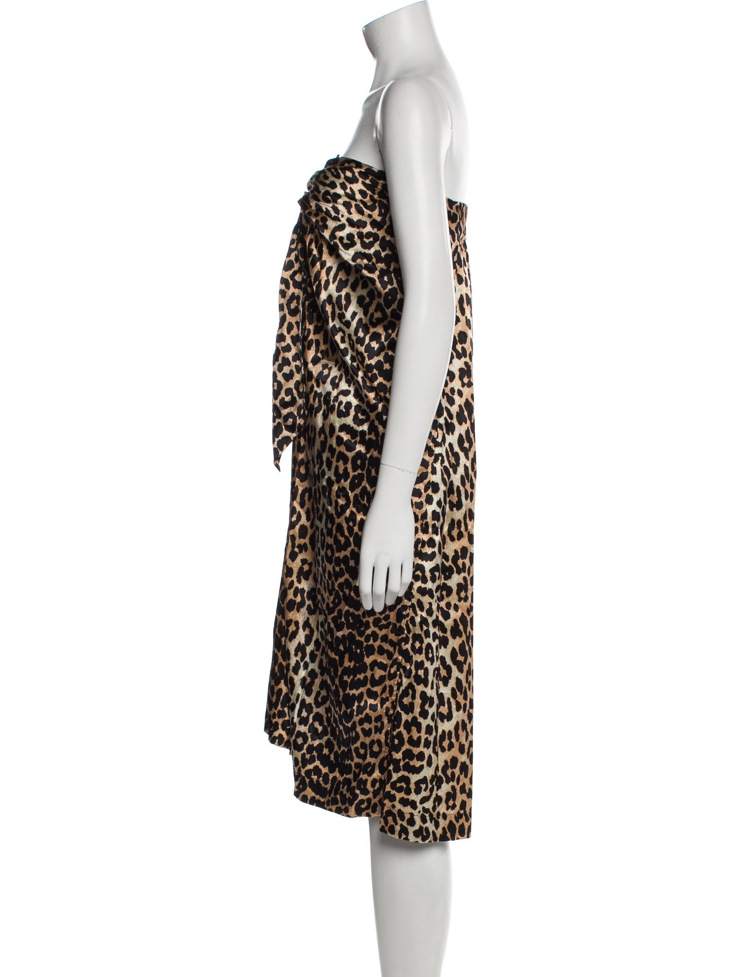 Ganni Silk Midi Length Skirt