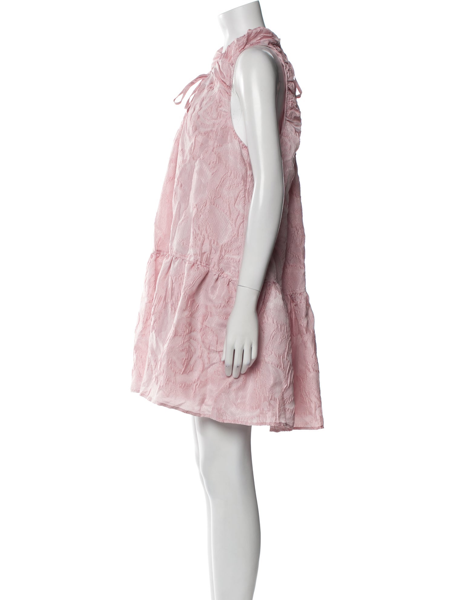 Ganni V-Neck Mini Dress