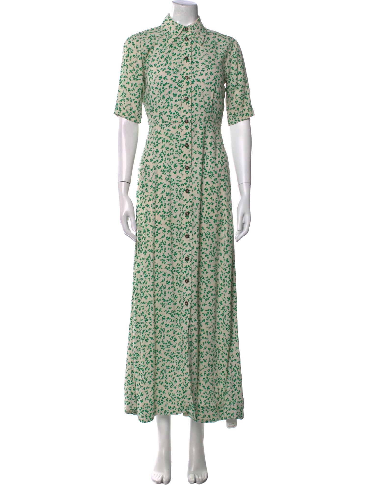 Ganni Printed Long Dress