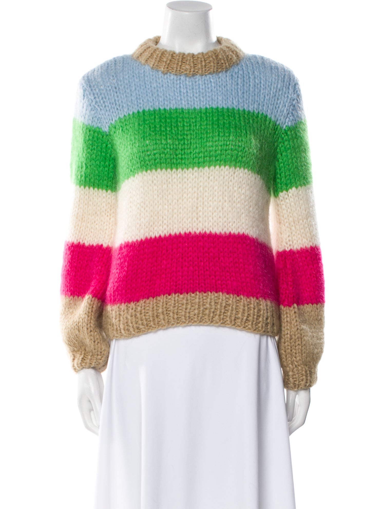 Ganni Wool Striped Sweater