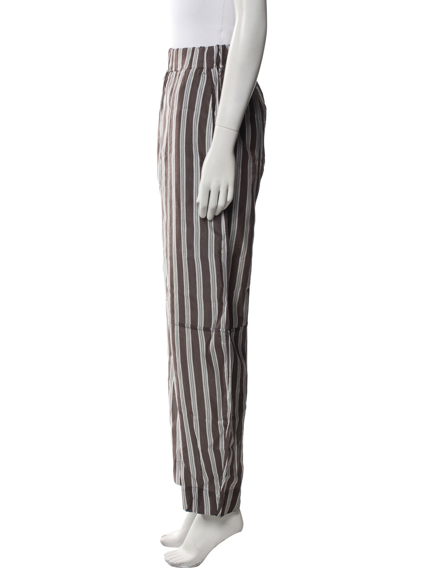 Ganni Striped Straight Leg Pants