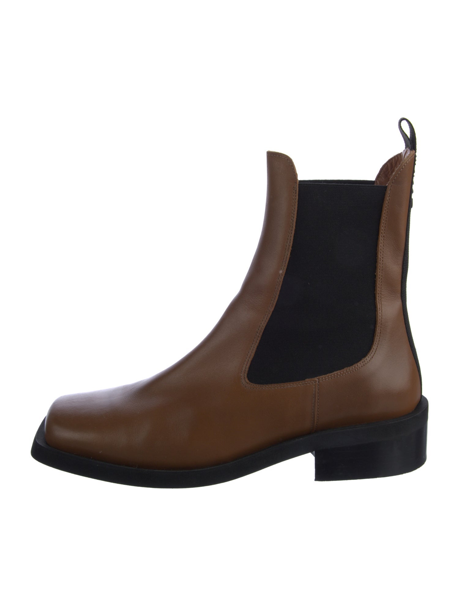 Ganni Leather Chelsea Boots