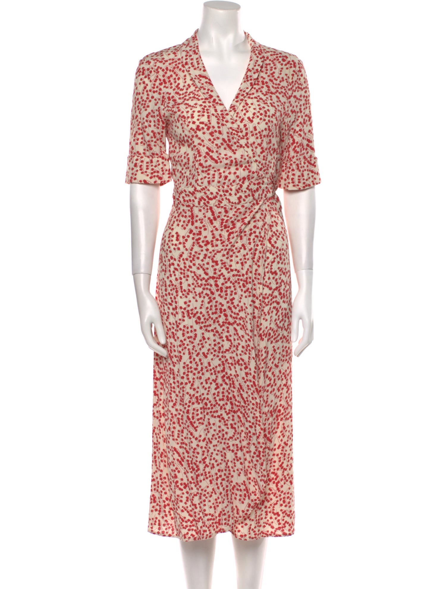 Ganni Printed Midi Length Dress