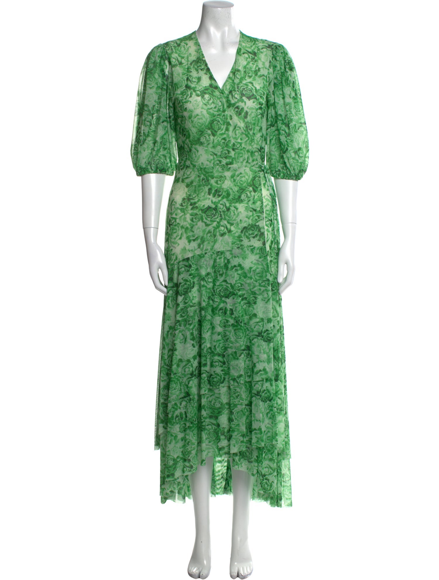 Ganni Floral Print Long Dress