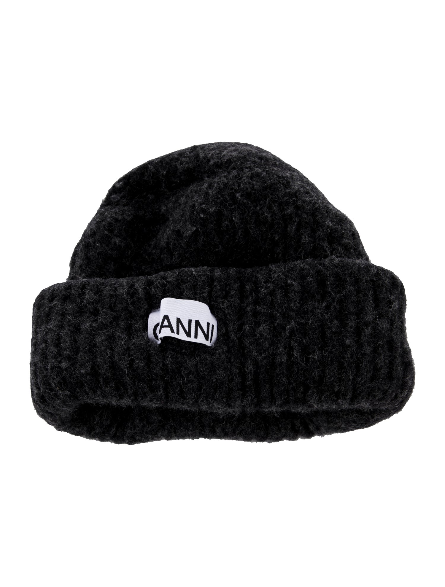 Ganni Logo Knit Beanie