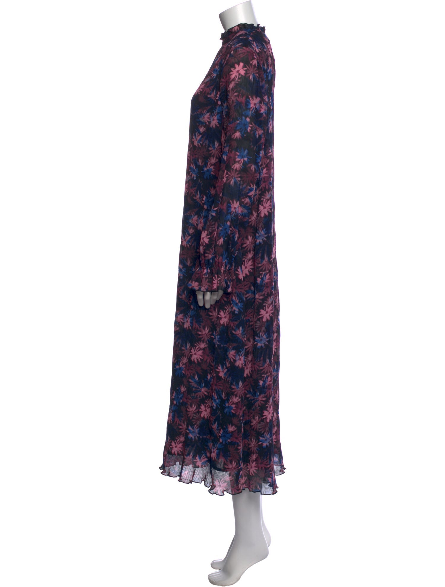 Ganni Floral Print Long Dress