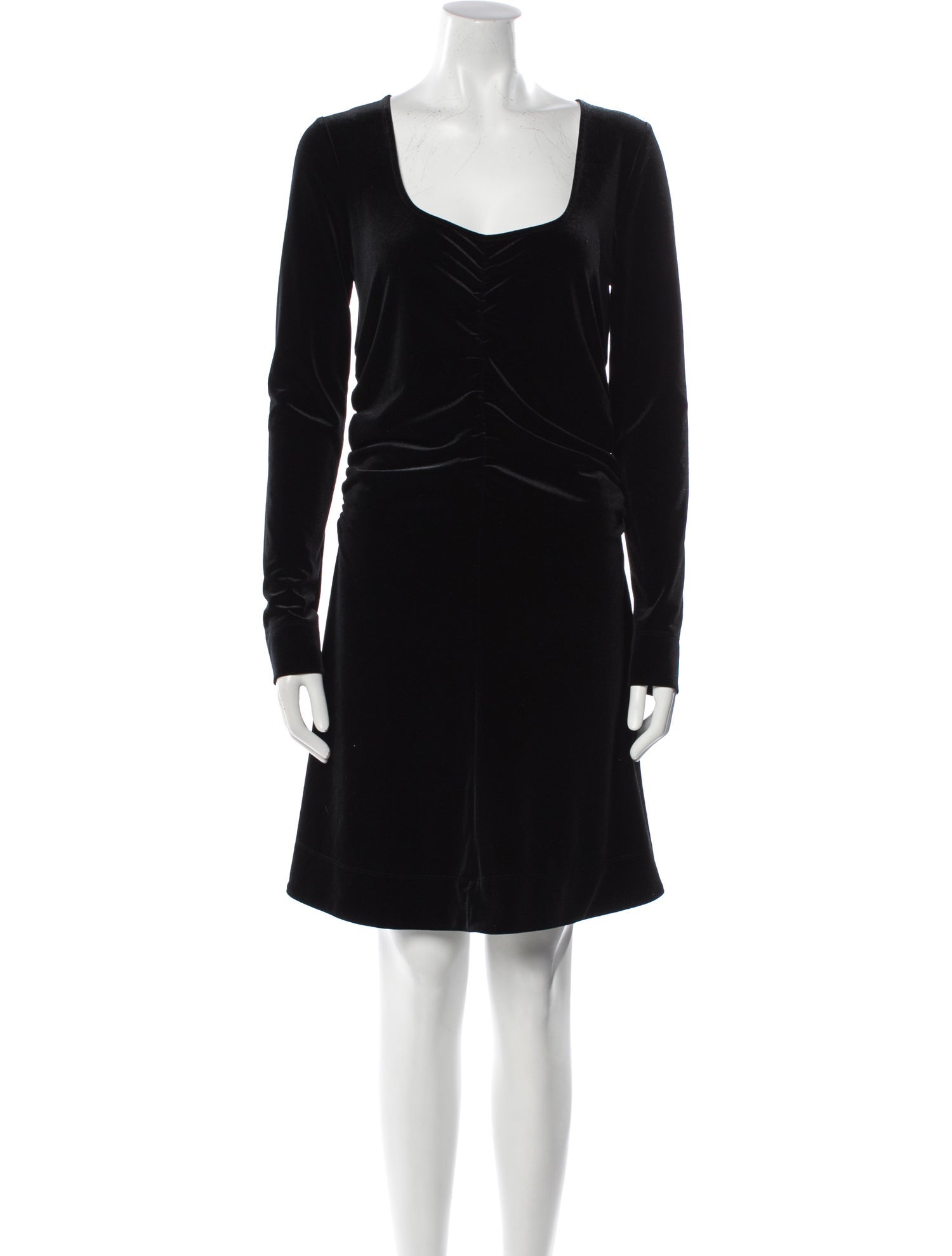 Ganni Scoop Neck Mini Dress