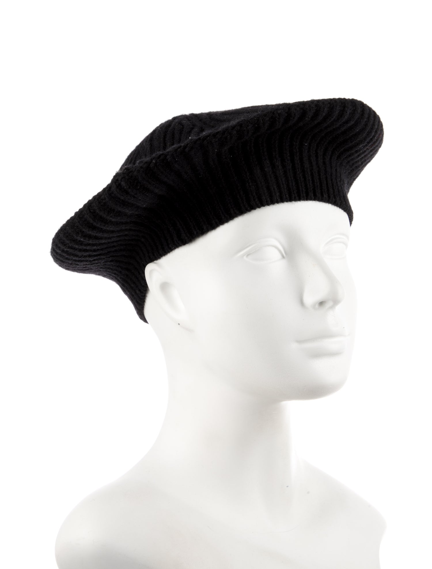 Ganni Knitted Wool Beret Hat