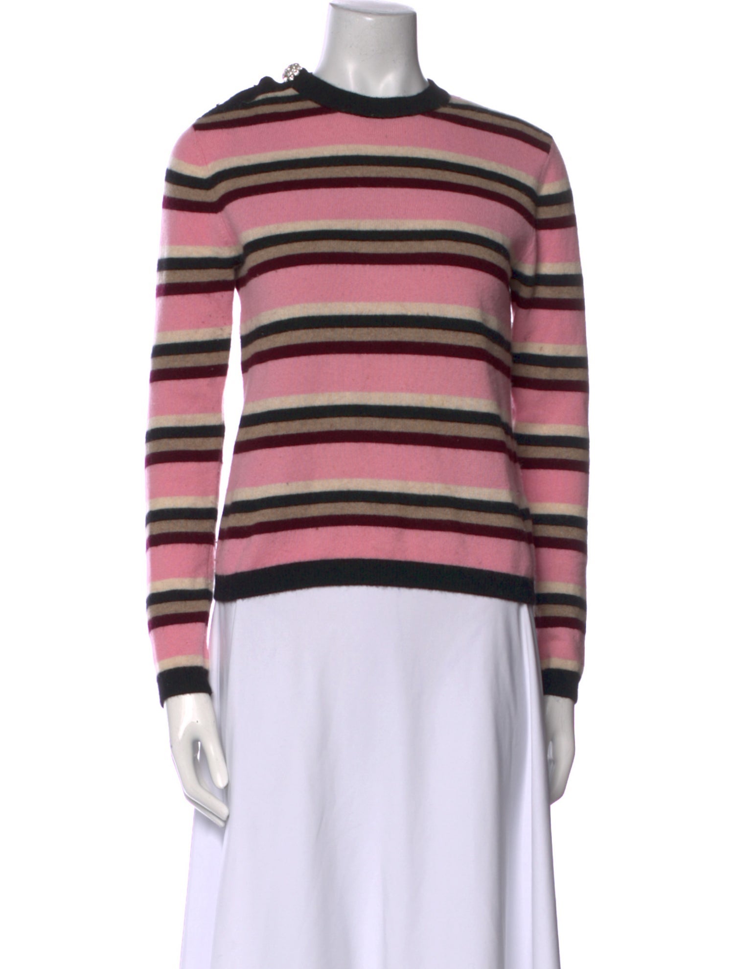 Ganni Cashmere Striped Sweater