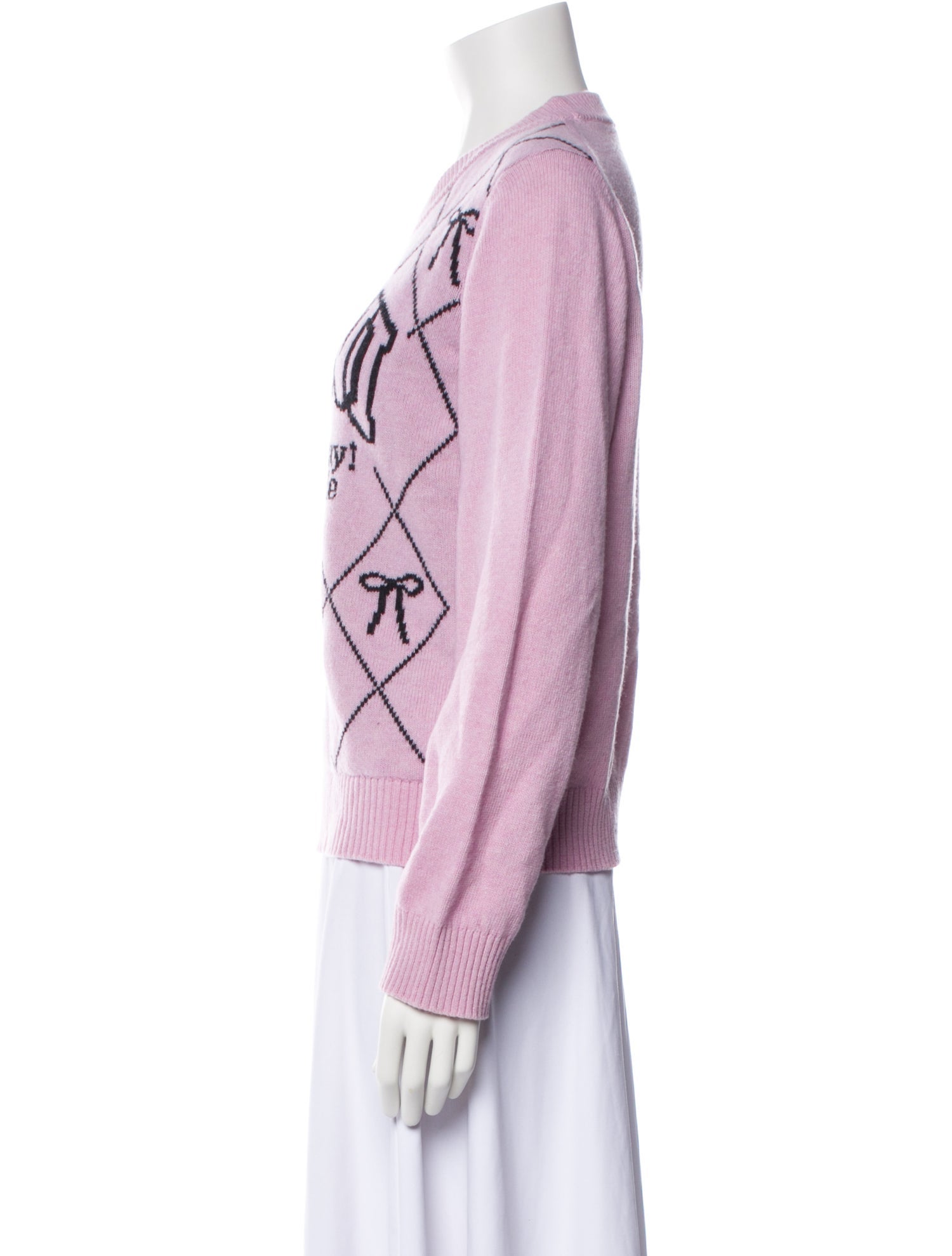 Ganni Wool Graphic Print Sweater