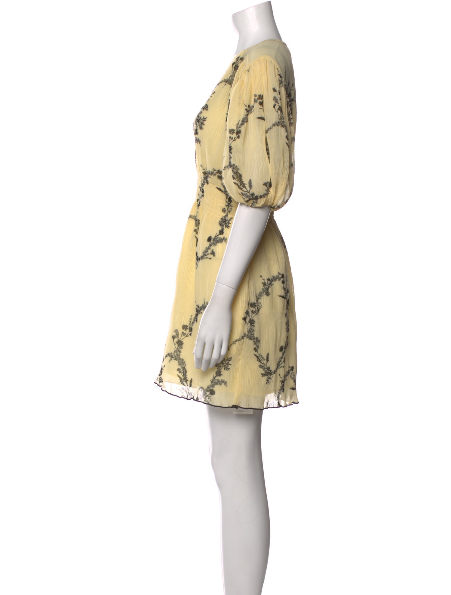 Ganni Floral Print Mini Dress