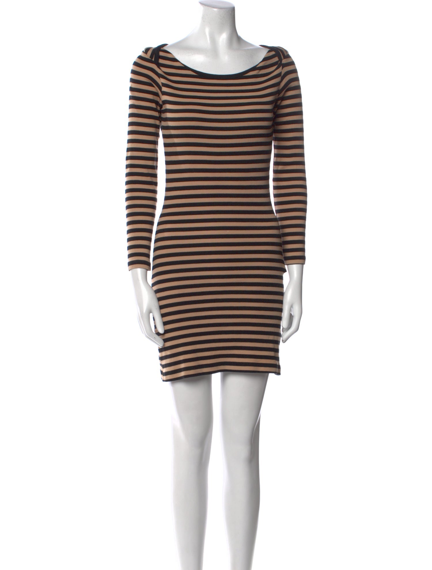 Ganni Striped Mini Dress