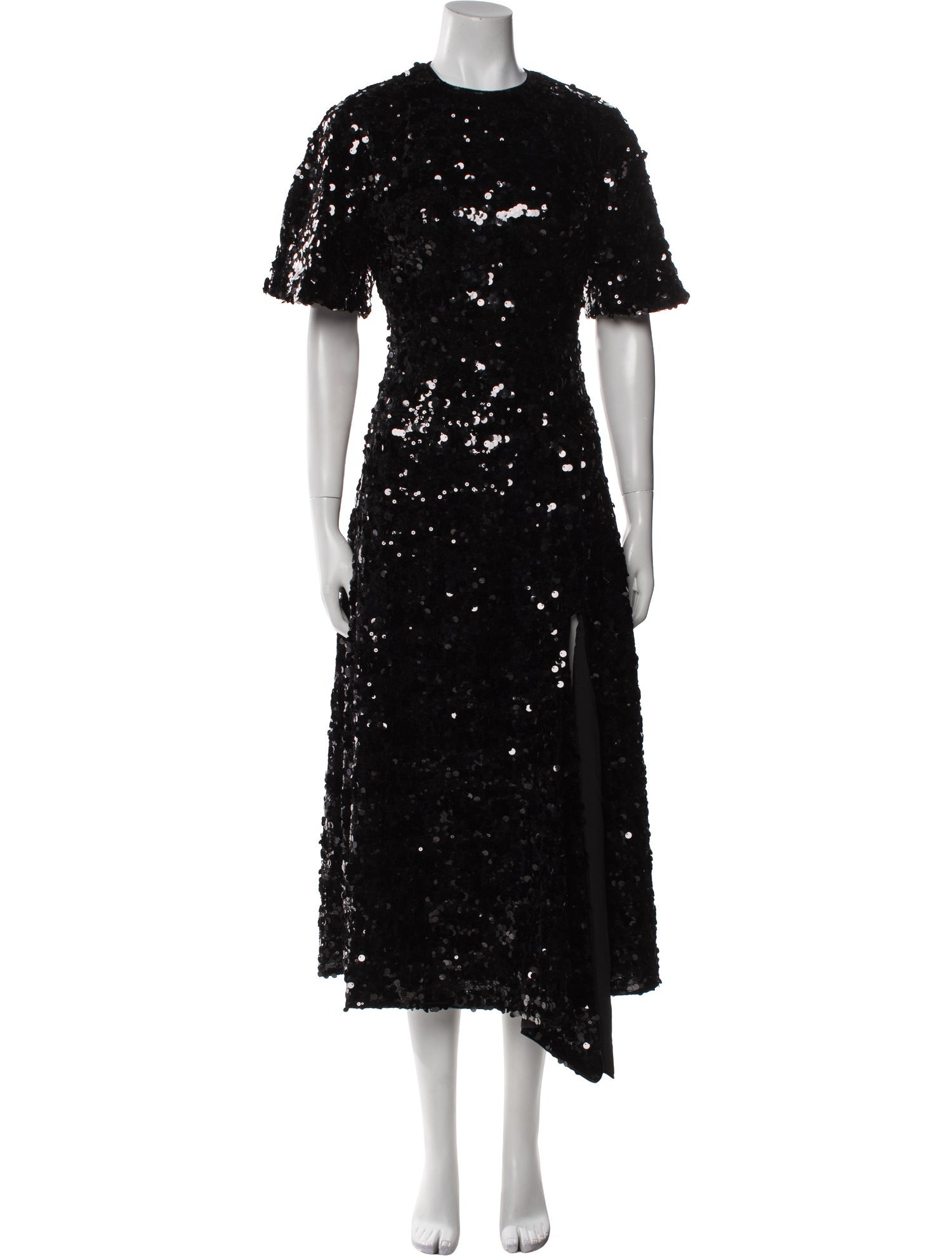 Ganni Crew Neck Long Dress