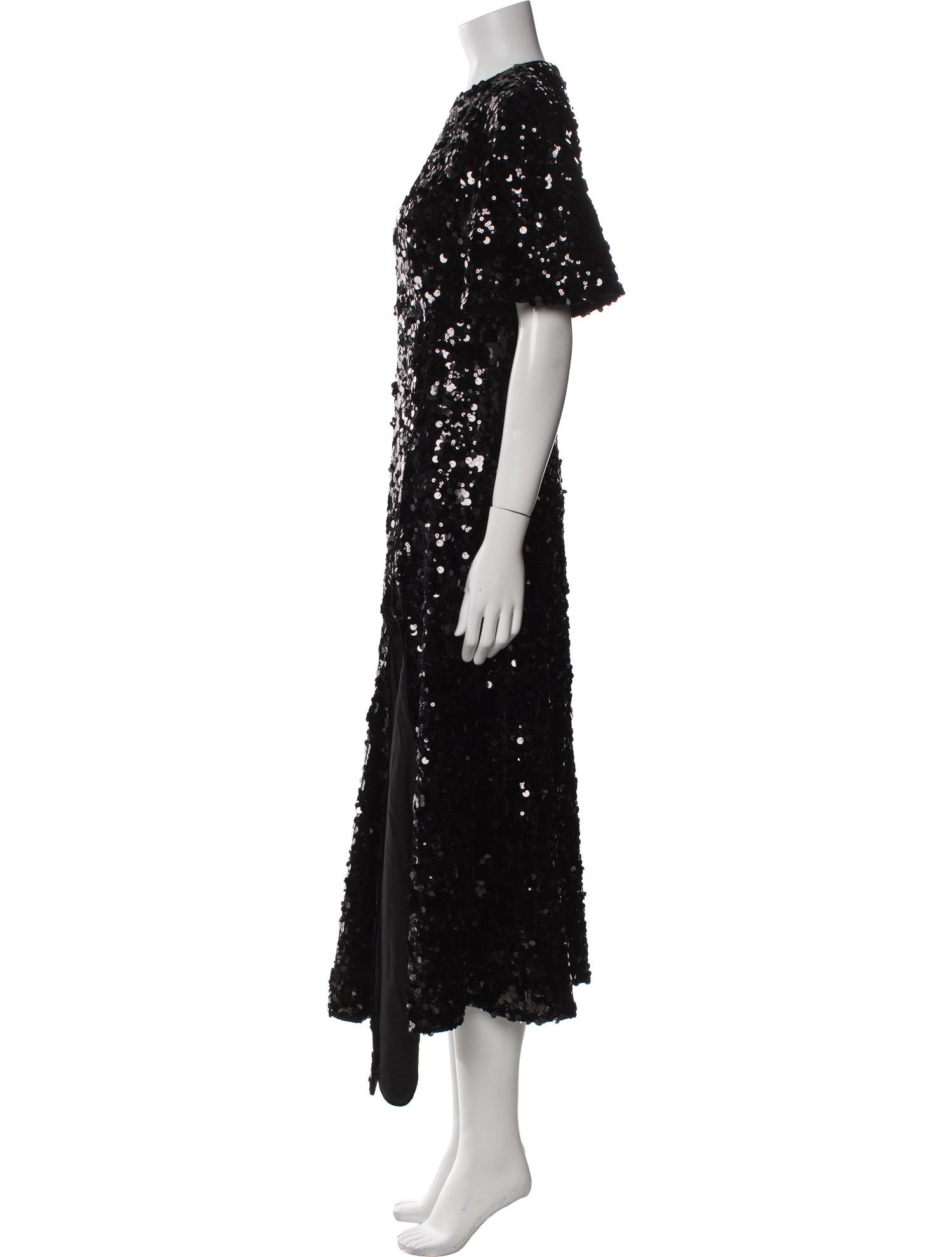 Ganni Crew Neck Long Dress