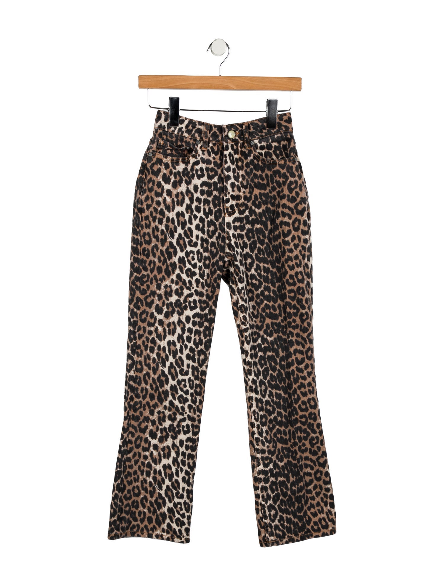 Ganni Mid-Rise Straight Leg Jeans